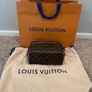 Louis Vuitton Brown Monogram Dopp Kit